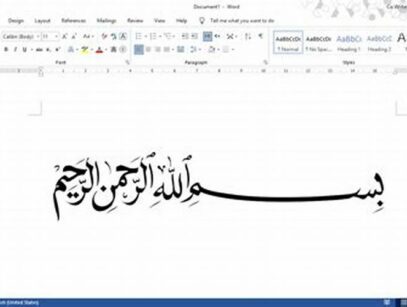 Tulisan Arab Di Word